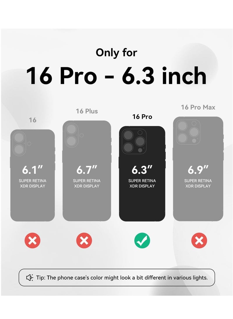 Raxoom Compatible with iPhone 16 Pro Case, Silicone Upgraded [Camera Protection], [Compatible with MagSafe], Anti-Scratch Microfiber Lining Inside with 2 Screen Protectors – Black - Image 2