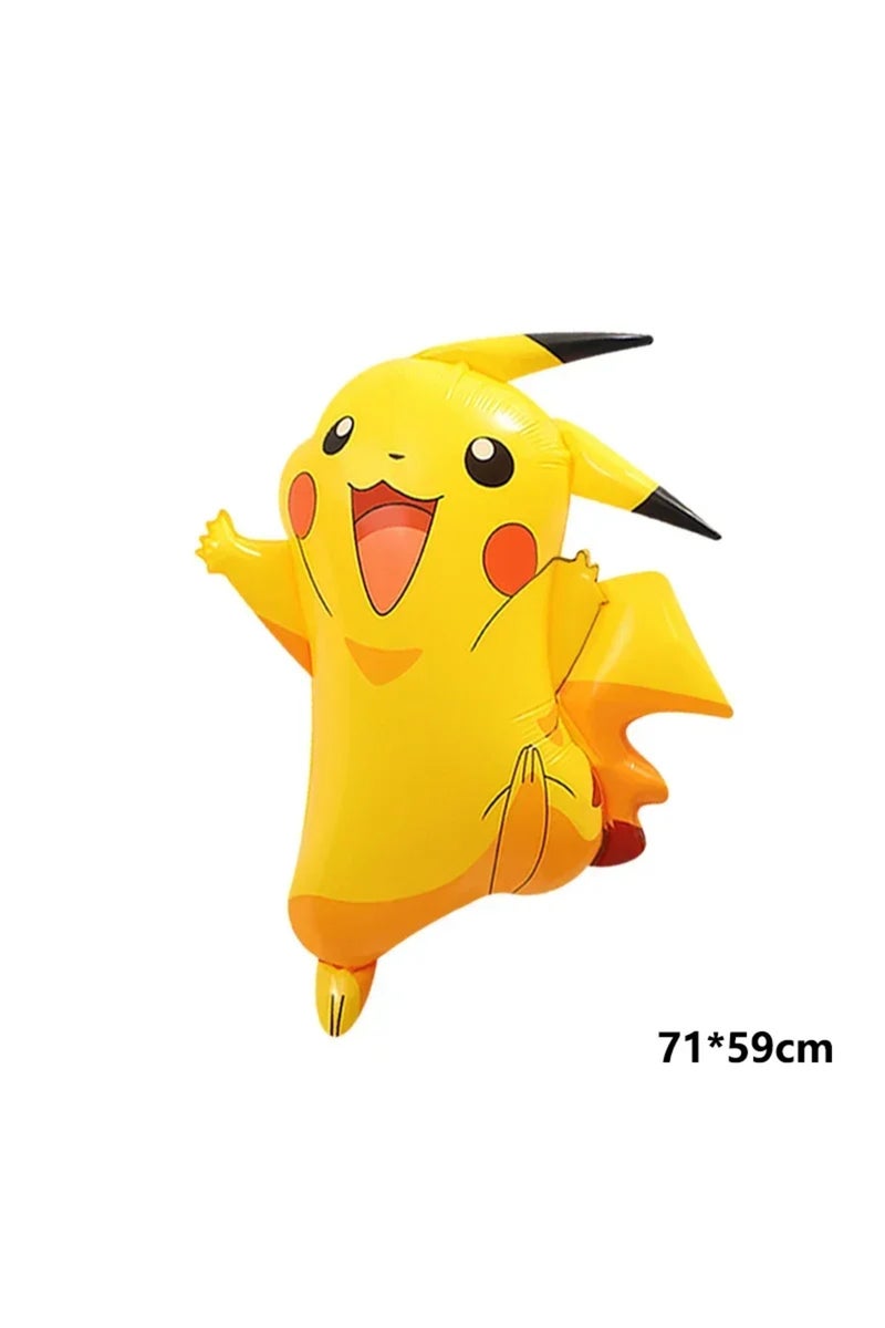 1pcs 1pcs Pokemon balloon Pikachu Squirtle Bulbasaur Pikachu Human figure Aluminum balloon Decoratio