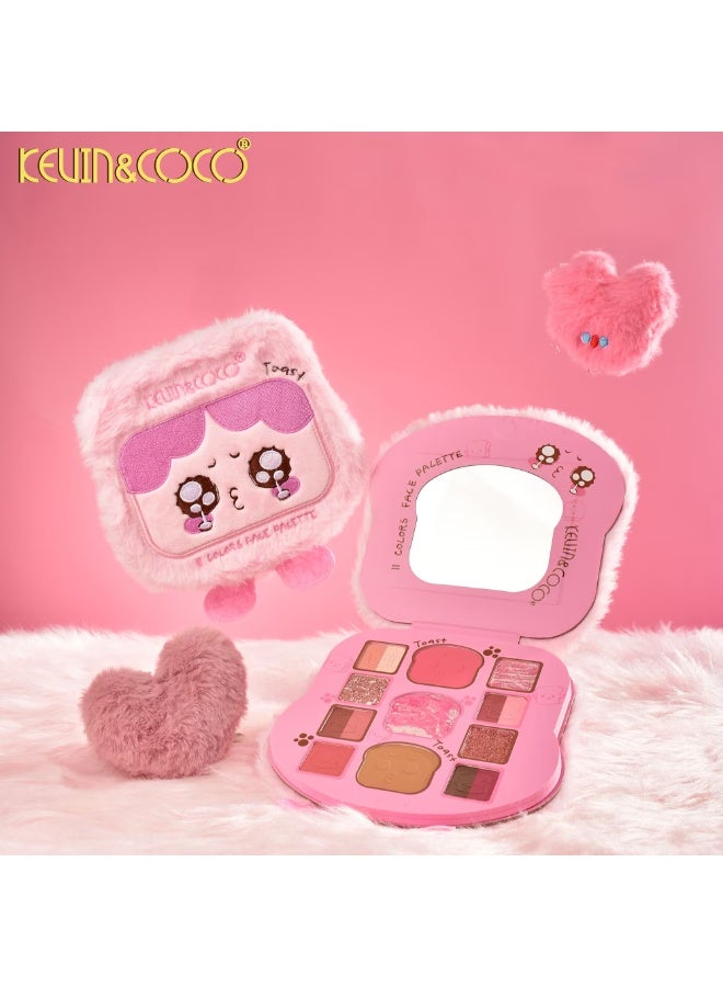 Kevin & Coco KEVIN&COCO Toast 11 Color 4 In 1  Face Palette - Image 2