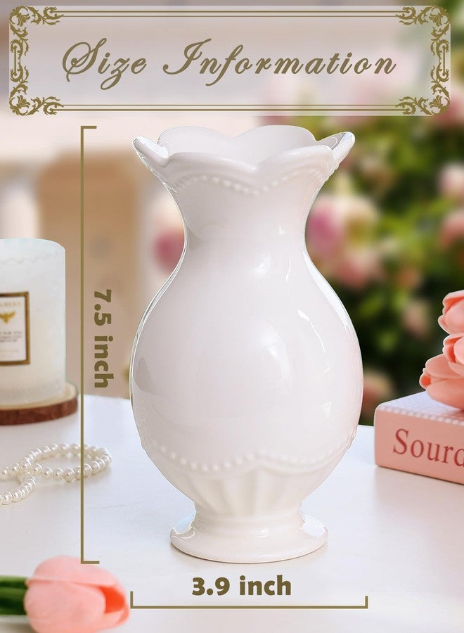 Pecfamly Aesthetic Flower Vase - Coquette Room Decor - Coquette Bow Vase - Bow Room Decor - Cute Flower Vase - Bow Decor Bedroom - Cute Vase - Pink Bow Decor - Room Decor Coquette - Cute Room Decor - Image 2