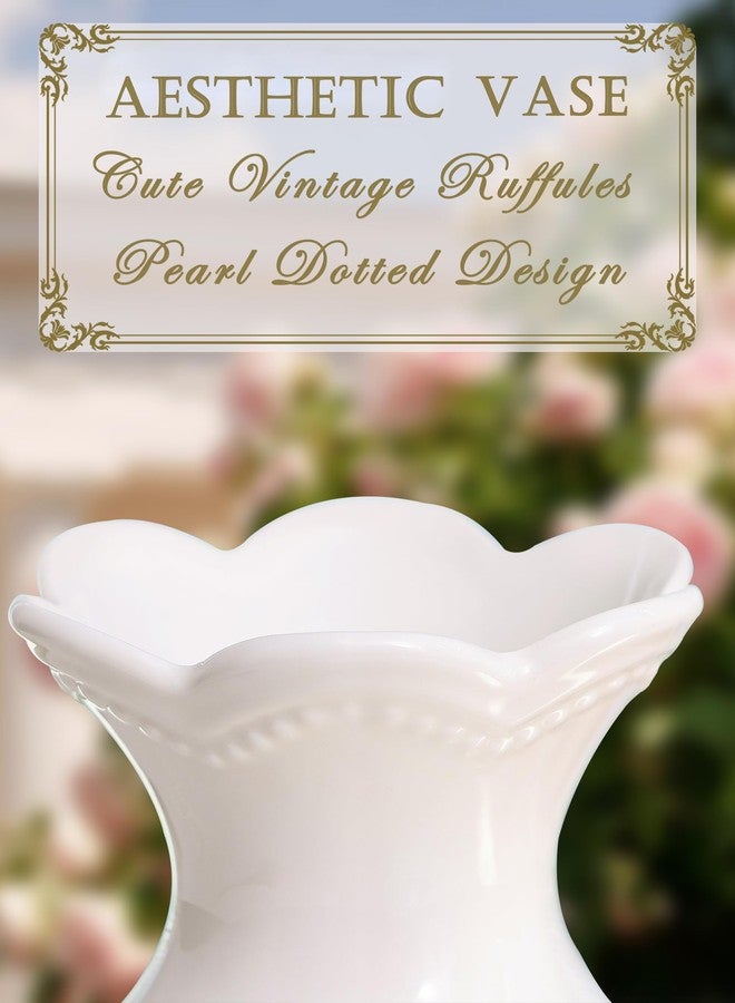 Pecfamly Aesthetic Flower Vase - Coquette Room Decor - Coquette Bow Vase - Bow Room Decor - Cute Flower Vase - Bow Decor Bedroom - Cute Vase - Pink Bow Decor - Room Decor Coquette - Cute Room Decor - Image 3