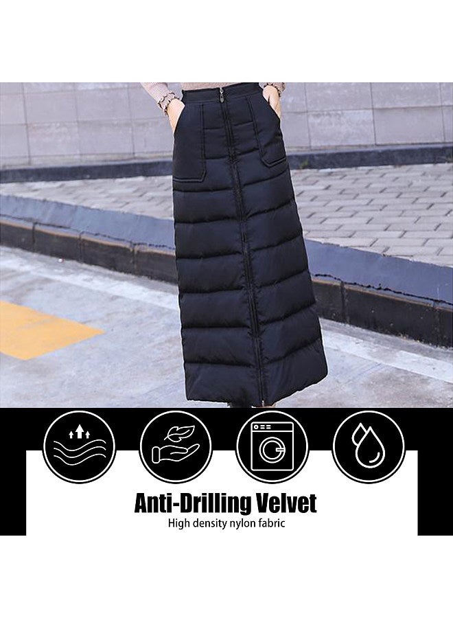 Winter Half-Length Apron Winter Skirt Women's Thickened Down Cotton Skirt - Image 5