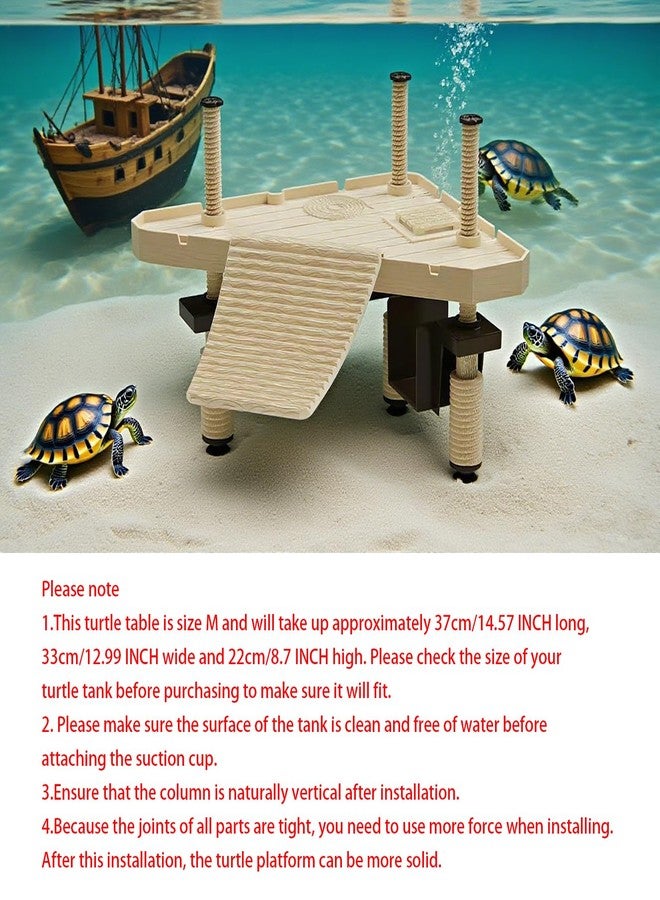 xixibuy Turtle basking Platform for Aquatic Turtles, Floating Dock(Size:M) - Image 3
