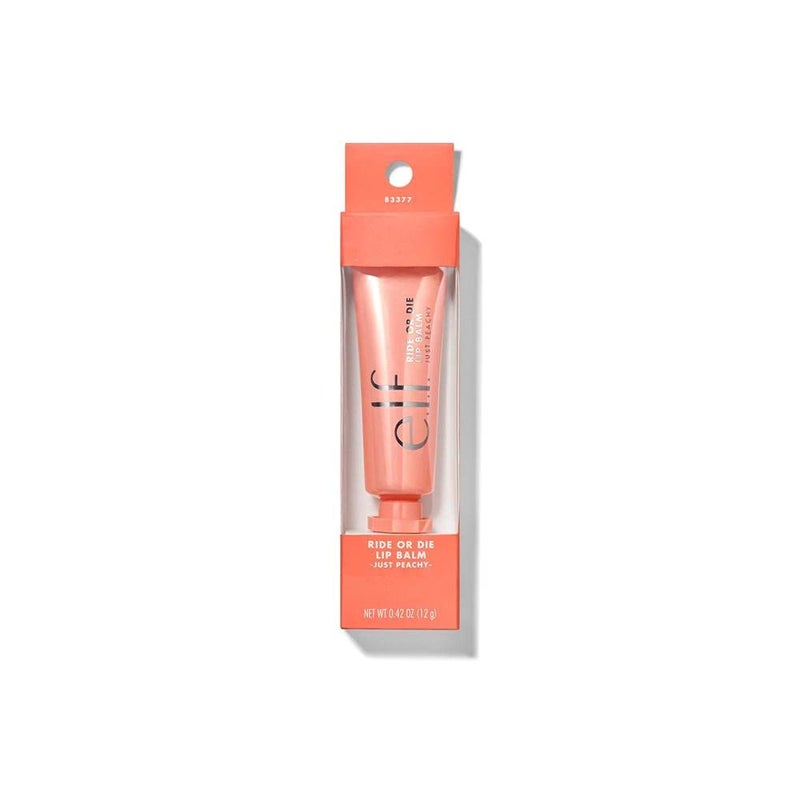 elf e.l.f. Ride or Die Lip Balm, Ultra-Hydrating Tinted Lip Balm, Infused with Jojoba Oil, Sheer Finish, Just Peachy, 0.42 Oz (12g) - Image 2