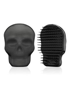 Tangle Angel Rebel Detangling Brush, Black Skull  - Image 1