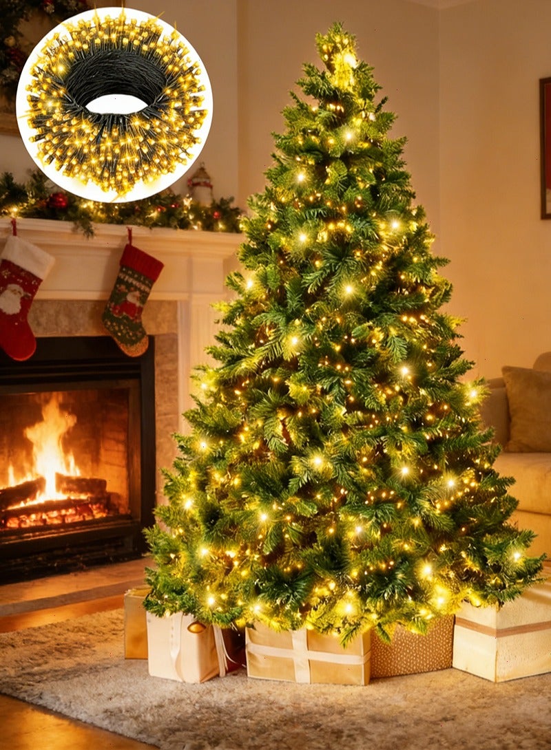يواوليتي شجرة عيد الميلاد بطول 5.9 قدم، شجرة عيد الميلاد الاصطناعية الفاخرة مع 10 أمتار من الأضواء المتسلسلة، 800 فرع اصطناعي لشجرة عيد الميلاد للمنزل والمكتب وتزيين الحفلات(180CM) - Image 1