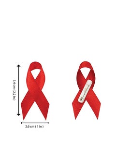 PRINTSHOP4ME Awareness lapel Pins For Raising Funds Charity And Awareness Campaigns Ribbon Pins(Red AIDS/HIV Awareness Ribbon)  - Image 2
