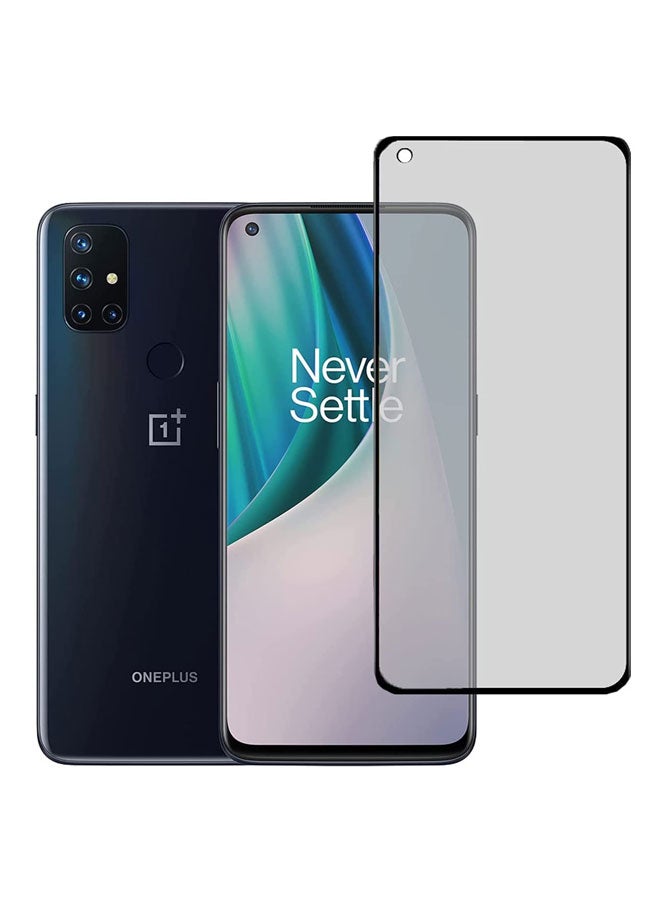 EYE CATCH 5D Anti-Spy Privacy Tempered Glass Screen Protector For OnePlus 9 Black - Image 1