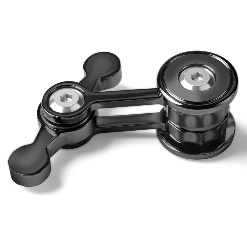 Chilvil Fidget Spinner for AdultsEaster Basket Stuffers Gifts for Teen Boy Men Metal Silent EDC Cool Gadgets Quiet Figette Office Desk Toy Anxiety Stress Calm Down Sensory Autism ADHD Valentines Day Black - Image 3