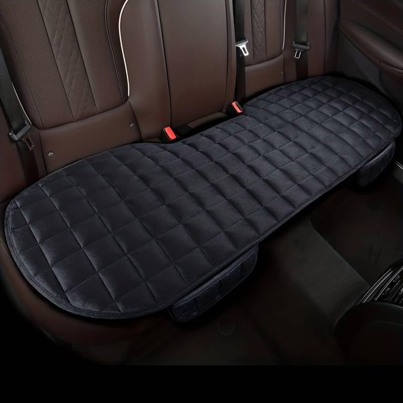 KeepCart Comfortable Ultra-Soft Memory Foam with Non-Slip Grip and Storage Pouch Car Seat Cover Sponge Front Rear,– Universal Fit, Easy-Care, All-Season (Black Rear 1PC) - Image 1