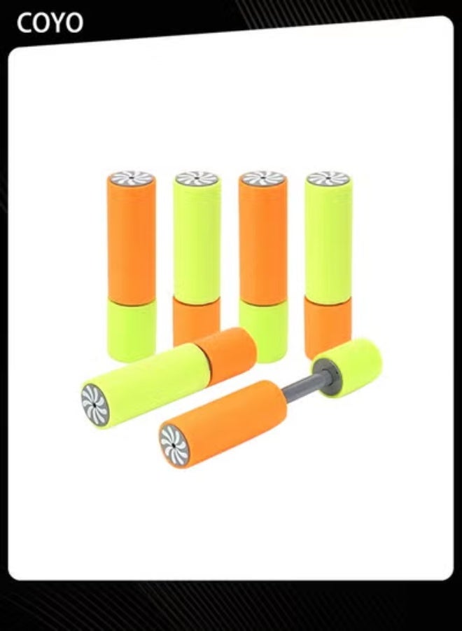 COYO 6PCS EVA Foam Water Shooter Set, Pull-out Water Guns for Kids, Summer Pool & Beach Toy Pack - Image 1