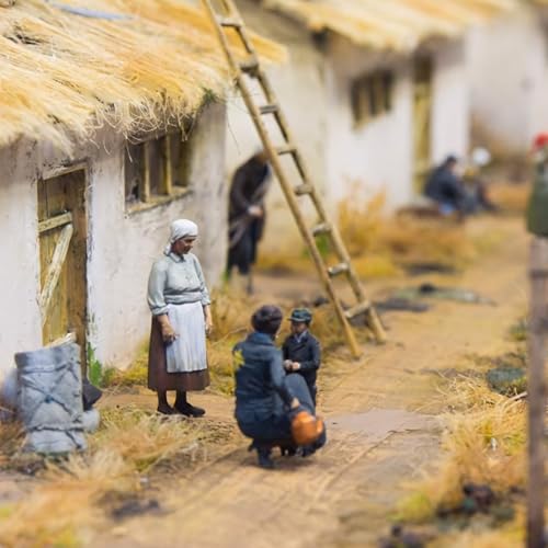 Warmtree Simulation Grass Miniature Static Grass Model Grass Tufts Railway Artificial Grass for Train Landscape Railroad Scenery Sand Military Layout Model - Image 5