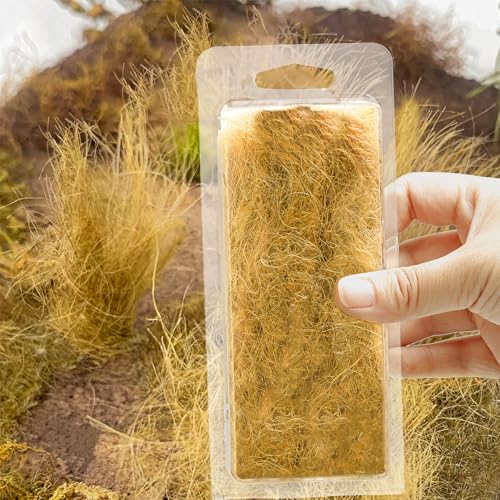 Warmtree Simulation Grass Miniature Static Grass Model Grass Tufts Railway Artificial Grass for Train Landscape Railroad Scenery Sand Military Layout Model - Image 1
