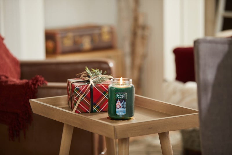 Yankee Candle Magical Frosted Forest Scented, Classic 22oz Large Jar Single Wick Candle, Over 110 Hours of Burn Time - Image 2