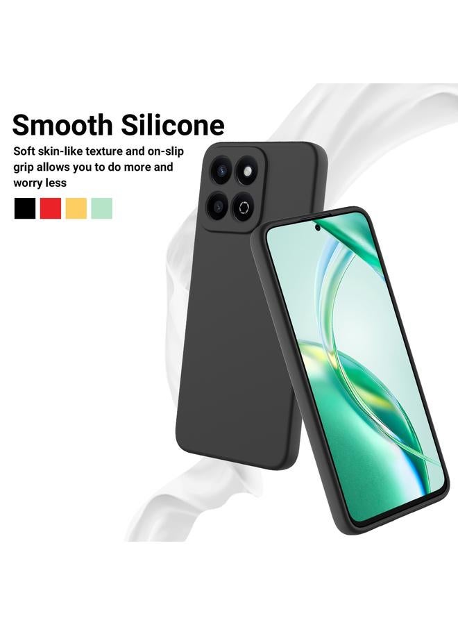 زبون جراب لهاتف Honor X7c / Play 200 Plus مصنوع من السيليكون السائل المقاوم للصدمات بلون نقي - Image 3