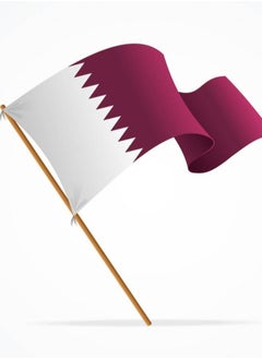 Vitacelli QATAR Flag National Day Durable Long Lasting For Outdoor And Indoor Use For Building Home And Car Decoration 150X90CM  - Image 2