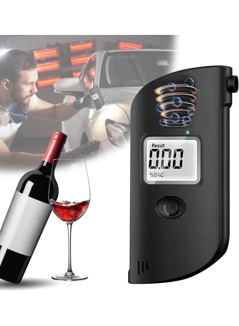 Cobest High Precision Portable Breathalyzer, Digital HD LCD Screen Alcohol Breathalyzer for Personal and Professional Use, High Accuracy and Fast Results Alcohol Detector with LED Light for Safe Driving - Image 1