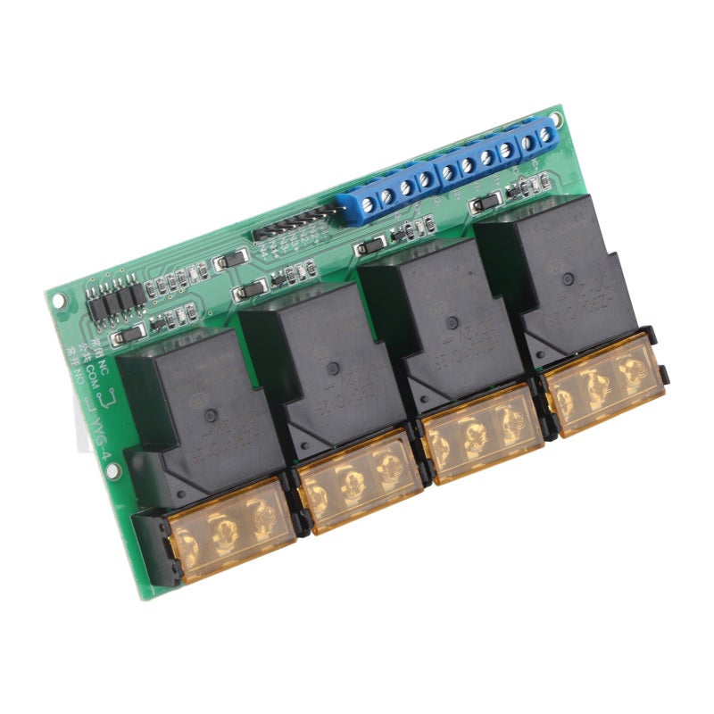 songle 4-Channel Relay Module 30A 5V/12V/24V Optocoupler Isolation High/Low Level Trigger - 4-Way Terminal Block for Arduino PLC Smart Home - Image 5