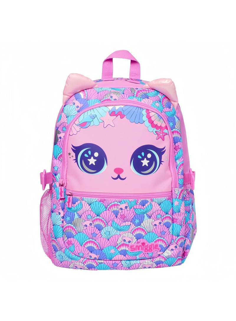 Smiggle Girls Cartoon Print Student Schoolbag Primary and Secondary School Children's Backpack Outdoor Leisure Bag Backpack 42*30CM