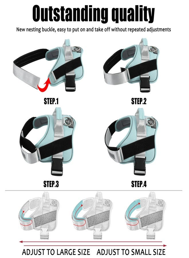Bolux Dog Harness, No-Pull Reflective Dog Vest, Breathable Adjustable Pet Harness with Handle for Outdoor Walking - No More Pulling, Tugging or Choking - Image 3
