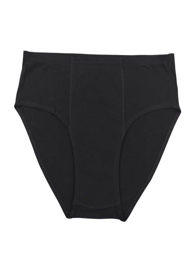 Pristine Life | Incontinence Underwear Man | Absorbs 35ml Of Leaks | Wash & Reuse | Anti Bacterial, Hygienic & Leakproof | Comfy Cotton | Pack Of 1 | Black | XXL - Image 1