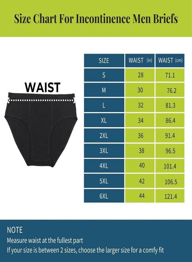 Pristine Life | Incontinence Underwear Man | Absorbs 35ml Of Leaks | Wash & Reuse | Anti Bacterial, Hygienic & Leakproof | Comfy Cotton | Pack Of 1 | Black | XXL - Image 2