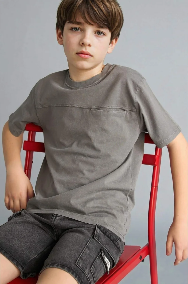 DeFacto Boy New Regular Fit Crew Neck T-Shirt