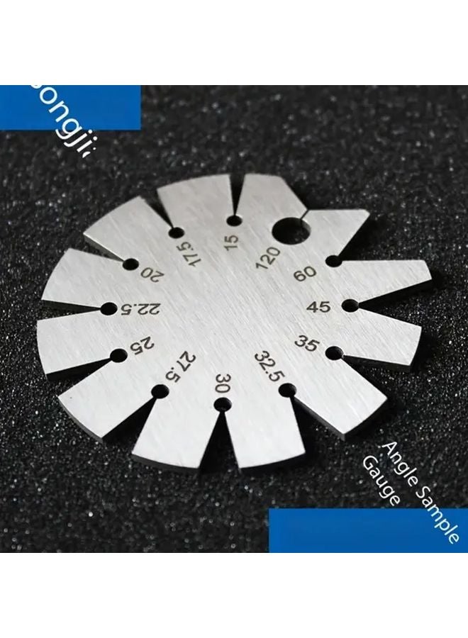 Circular Angle Template Stainless Steel Angle Gauge Dual Scale Ruler For Woodworking - Image 5