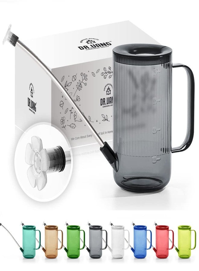 DR.UANG Small Watering Can Indoor Plants with Long Spout (1L, Gray) - Image 1