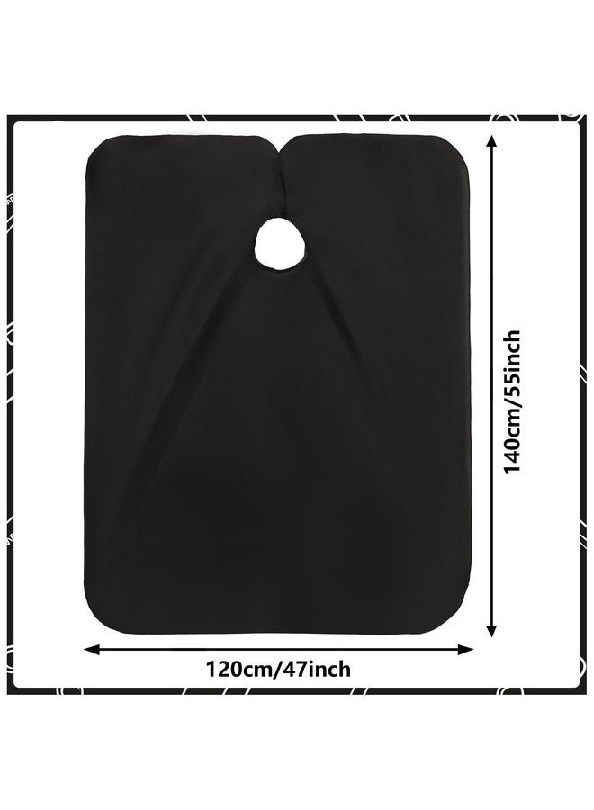 FEBSNOW 2Pcs Barber Cape for Adults,Professional Hair Cutting Cape with Closure Snap Waterproof Salon Capes - Image 2