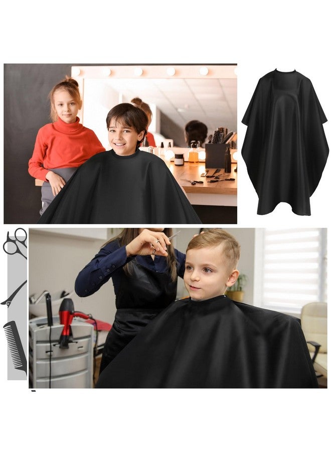FEBSNOW 2Pcs Barber Cape for Adults,Professional Hair Cutting Cape with Closure Snap Waterproof Salon Capes - Image 5