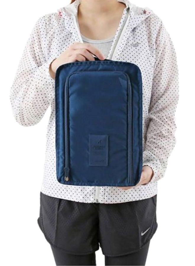 NIBEMINENT Portable Travel Shoe Storage Bag Blue  - Image 3