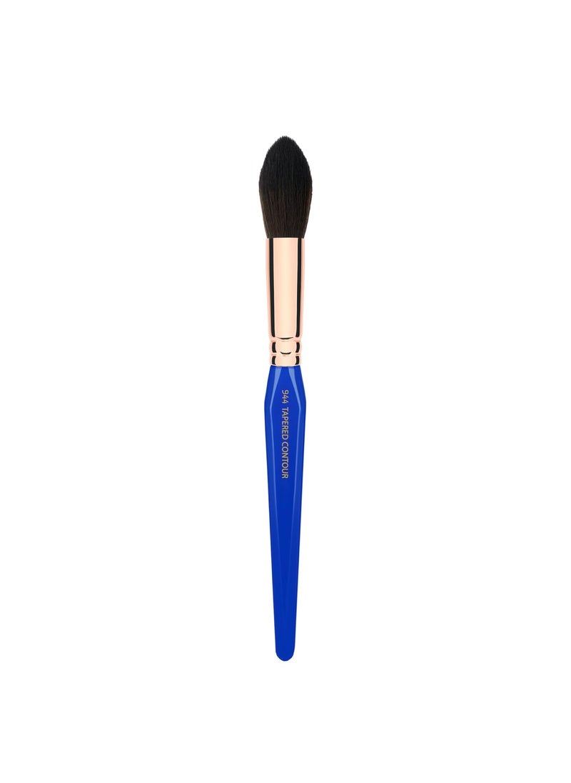 Bdellium Tools Bdellium Tools Professional Makeup Brush - Golden Triangle 944 Tapered Contour - With All Vegan and Soft Synthetic Fibers, For Adding Dimension (Blue, 1pc) 