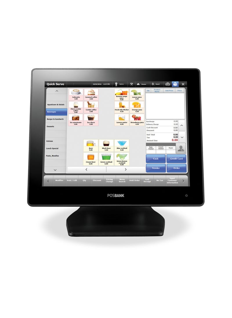 POSBANK APEXA GT POS with Software, Printer and Cash Drawer