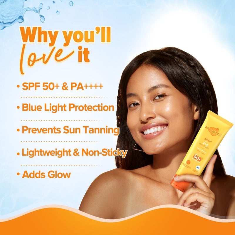 Aqualogica GLOW + DEWY SUNSCREEN 125G - Image 3