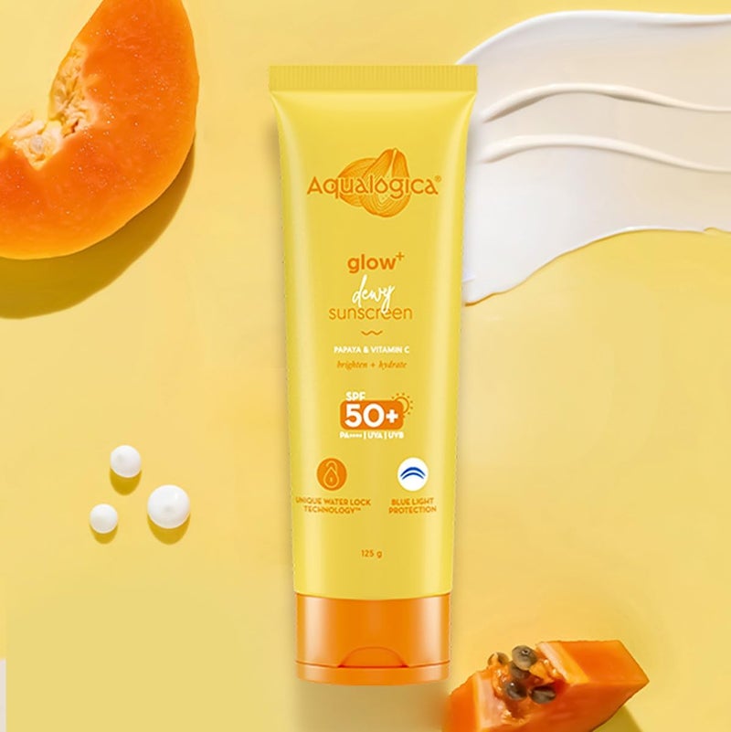 Aqualogica GLOW + DEWY SUNSCREEN 125G - Image 2