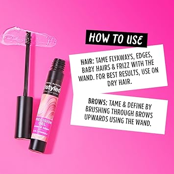 Jerome Russell BStyled Precision Gel Long Lasting Strong Hold Gel For Sculpting Brows And Taming Edges And Flyaway Hairs For Sleek Back Hairstyle With Hyaluronic Acid Vegan Hair Care 10ml - Image 4