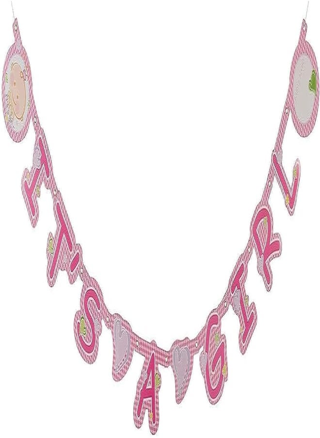 Party - Party it's a girl print party banner multi color - Image 1