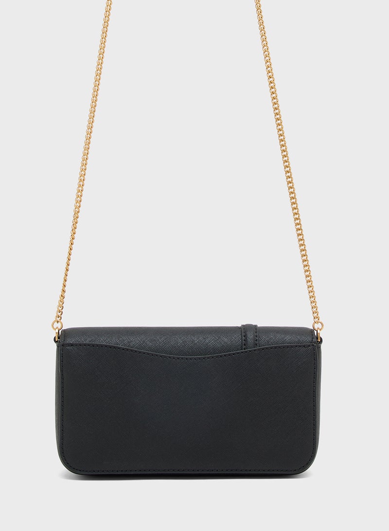 DKNY Logo Avril Flap Crossbody Bag  - Image 3
