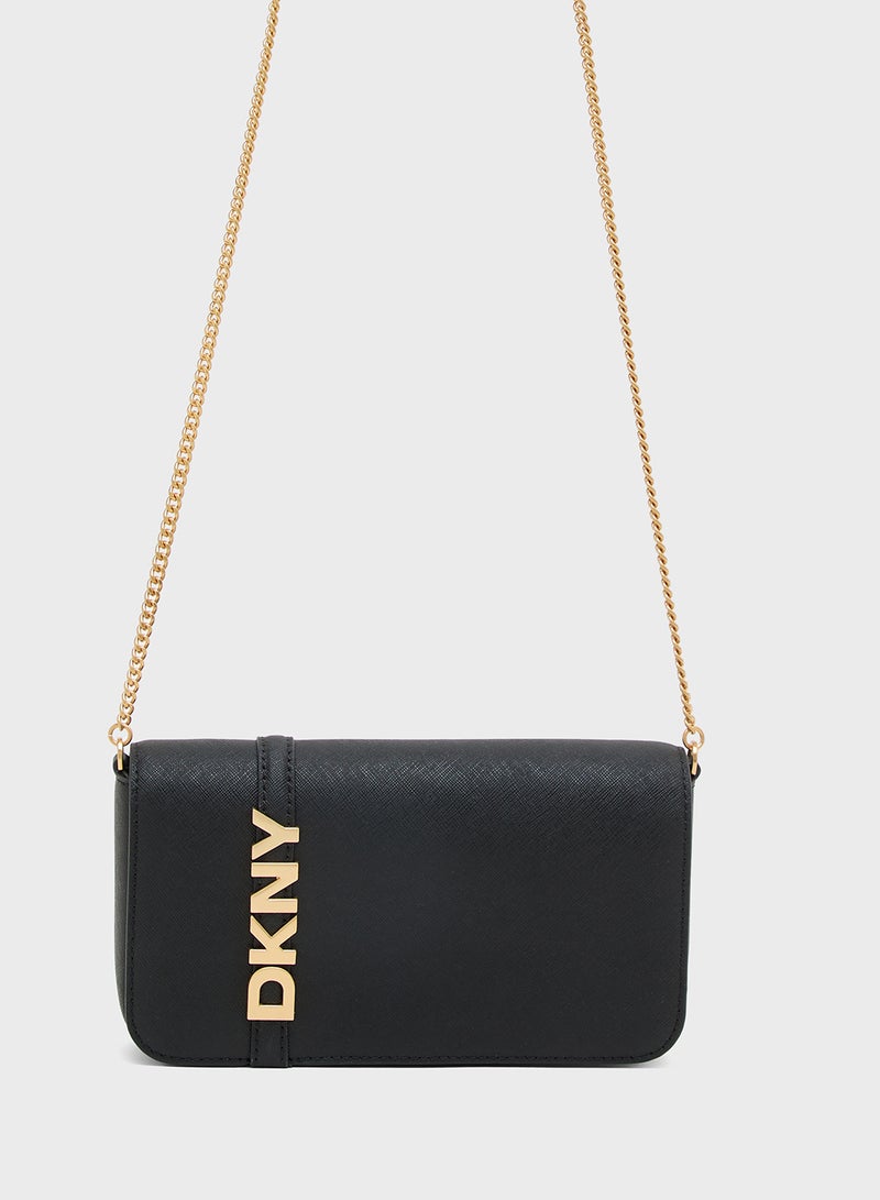 DKNY Logo Avril Flap Crossbody Bag  - Image 2