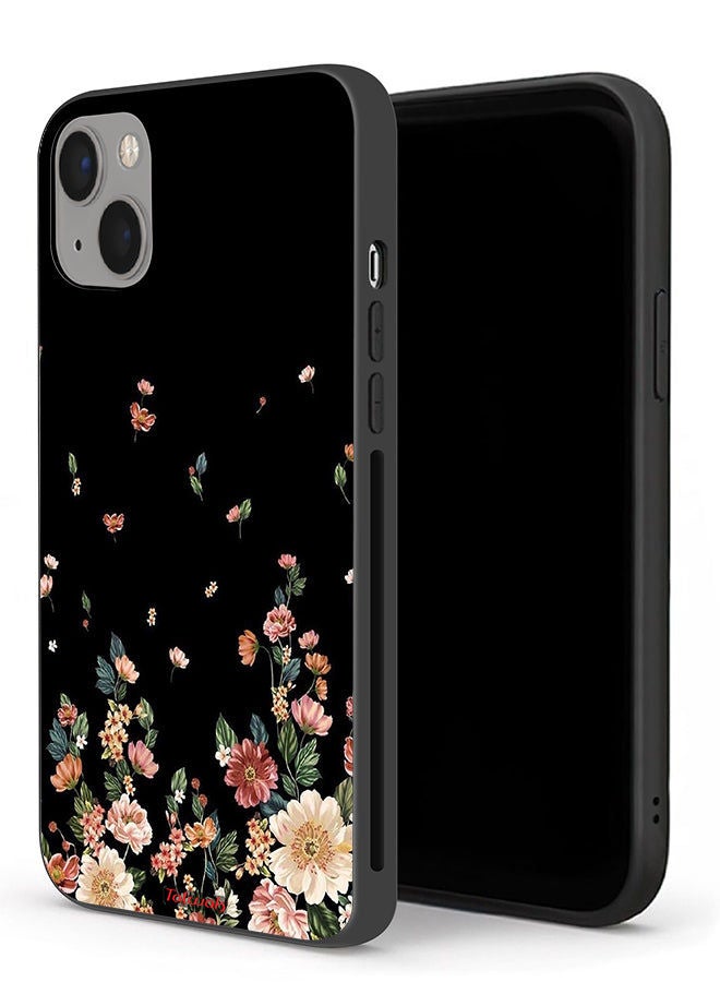 Tolwak جراب حماية لجهاز Apple iPhone 13 مع زهور صغيرة في الأسفل - Image 1