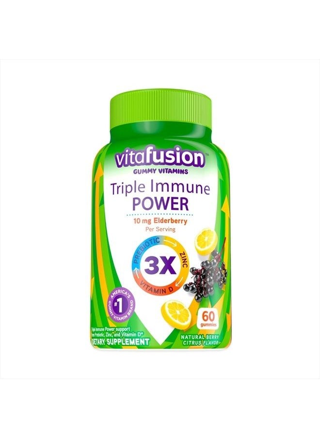 Vitafusion - Triple Immune POWER Gummy Vitamins, 60ct - Image 1