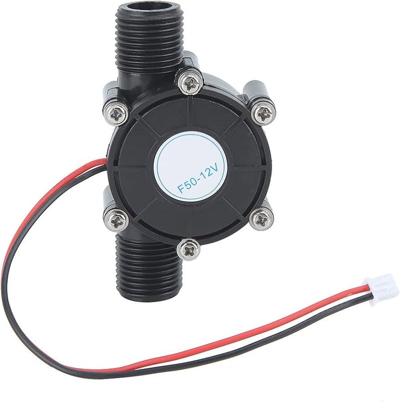 12 فولت 10 واط مولد مائي صغير للطاقة الكهرومائية بالتيار المستمر أسود من الفولاذ المقاوم للصدأ بدء تشغيل منخفض التدفق - Image 3