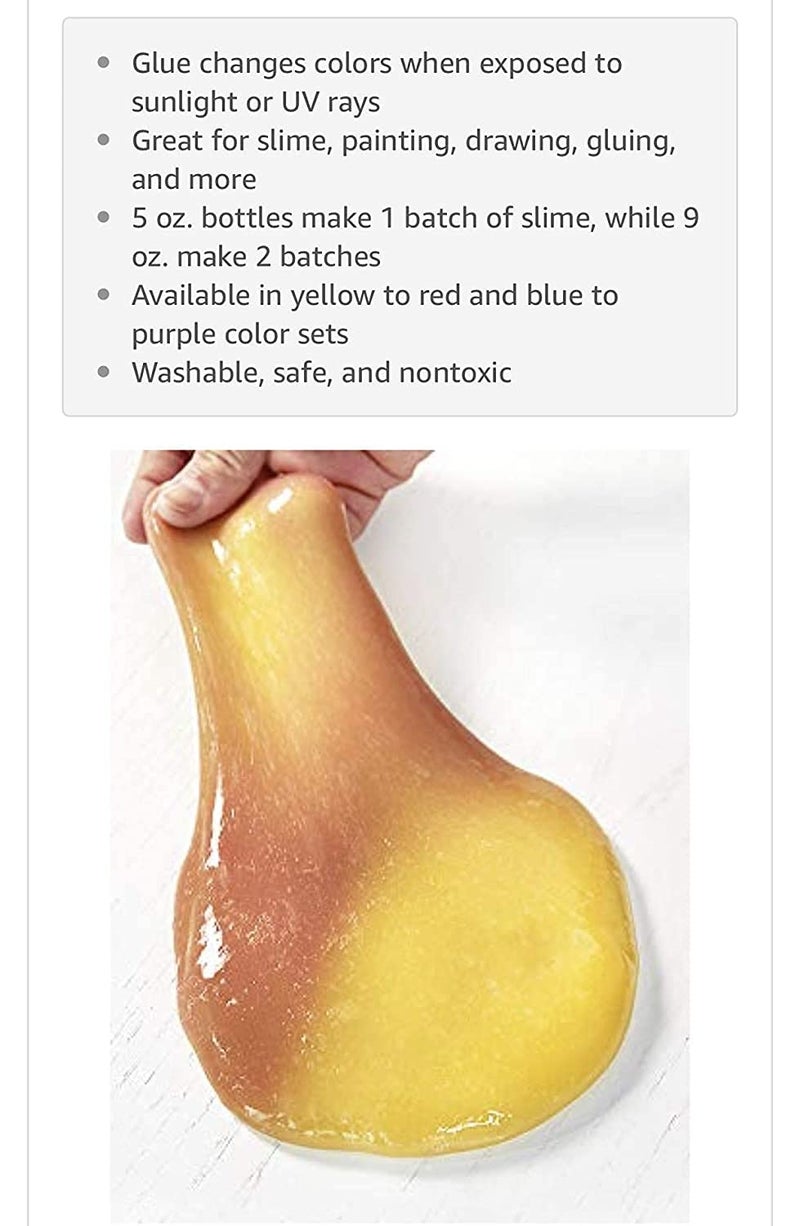 Sanford Elmer's Color Changing School Glue, 5 Ounces, Yellow to Red - Image 3