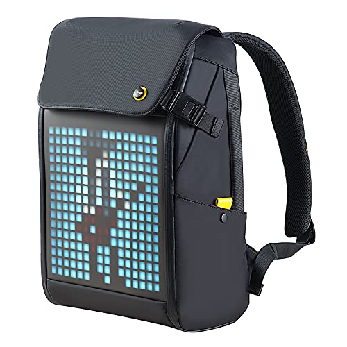 Divoom LED Display Laptop Backpack with App Control, 17 Inch Cool DIY Pixel Art Animation Fashion Backpack, Unique Gift for Men or Women - Image 1