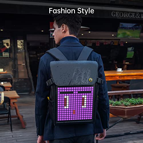 Divoom LED Display Laptop Backpack with App Control, 17 Inch Cool DIY Pixel Art Animation Fashion Backpack, Unique Gift for Men or Women - Image 5