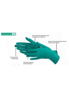 Bergamot Nitrile Powder Free Gloves (100 gloves)  - Image 3