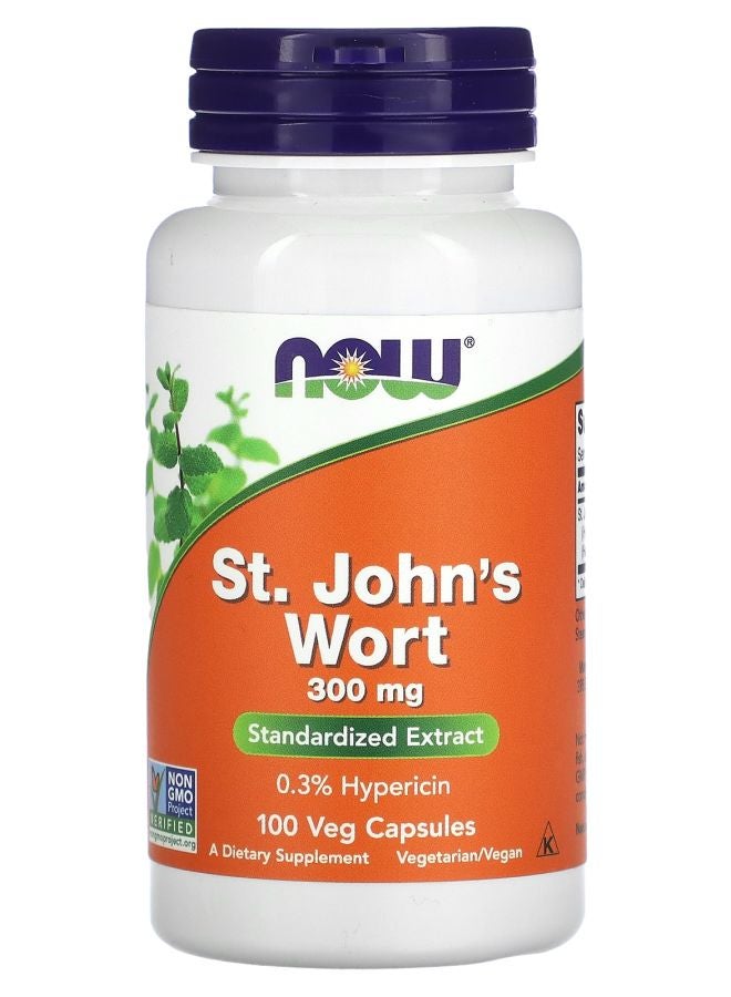 now عشبة سانت جون 300 ملغ 100 كبسولة نباتية