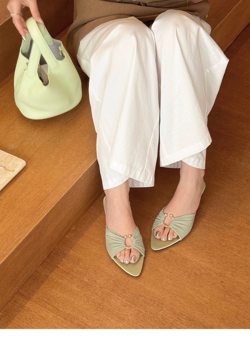 Elegant And Versatile Slippers With Exposed Toes - Image 3