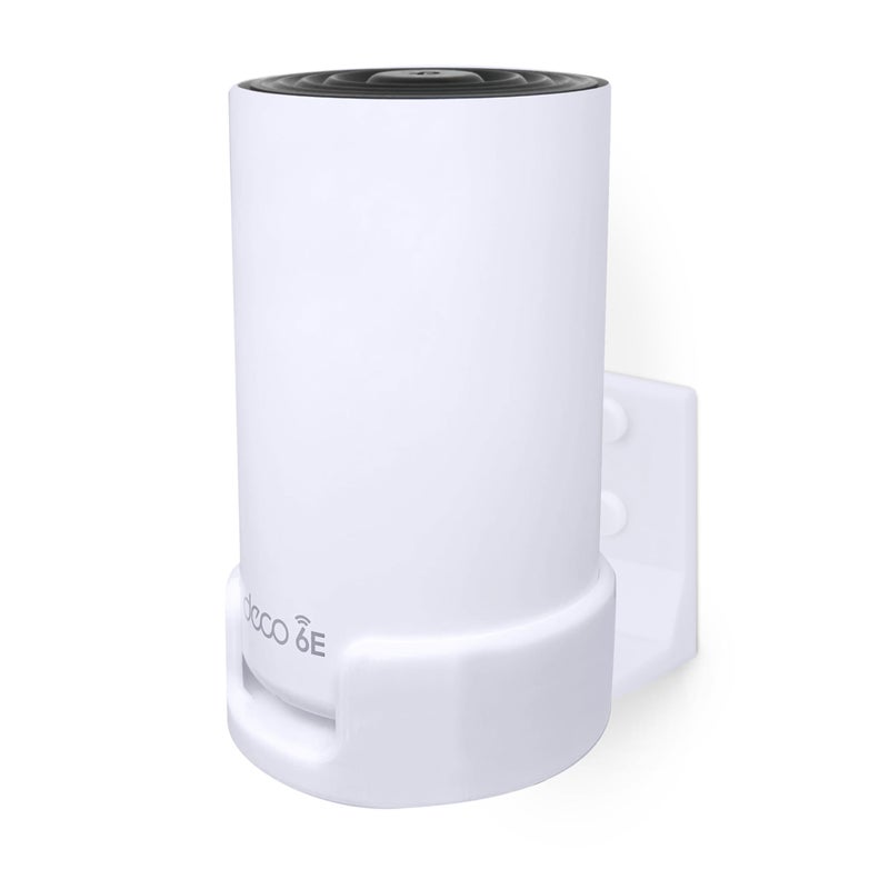 BRAINWAVZ Screwless Wall Mount for TPLink Deco X68 XE70 XE75 XE75 PRO AXE5300 AXE5400 Easy to Install No Mess Reduce Interference Increase Range Stick On Adhesive Bracket White by Brainwavz - Image 2